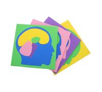 CONGARTENO 4pcs Montessori Human Brain Puzzle for Educational Anatomy Model Early DIY Assembly for Preschoolers