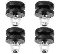 CONGARTENO 4pcs Motorcycle Rear Luggage Top Box Spacers Black Plastic Wear-resistant Bushing Pads with Quick-release Buckle for Trunk Base Plate Bracket Replacement