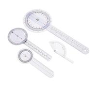 CONGARTENO 4pcs Orthopedic Angle Ruler Plastic Protractors Angle Protractor Ruler for Spinal Finger Joint Assessment Measuring Goniometer Tool