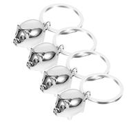 CONGARTENO 4pcs Pig Keychain Key for Bag Decoration Cute Cartoon Animal Keychain for Boys and Girls and Adults