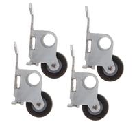 CONGARTENO 4Pcs Pinch Roller Wheels with Iron Frame Bearing Pulley for Tape Recorder Cassette Player Audio Radio Replacement Wear-resistant Guide Pulley