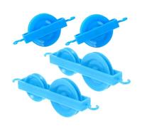 CONGARTENO 4pcs Plastic Pulley Physics Teaching Tool for Mechanics Experiments School Supplies Lightweight Educational Aid for Student Physics Labs