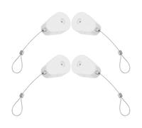 CONGARTENO 4pcs Retractable Theft Junction Box Cable Lock Security Tether for Tv Remotes Gaming Controllers Tablets Lost Wire Lock