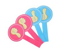 CONGARTENO 4pcs Reusable Foam Voting Paddles with Thumbs Up Down Design for Classroom Events Teacher Student Interaction School Judging Boards
