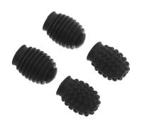 CONGARTENO 4Pcs Silicone Drumstick Dampeners, Drum Mute Accessories with 2 Particle and 2 Spiral Tips, Quiet Drumstick Practice Sleeves for Percussion Sound Silencing and Stick Protection