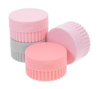 CONGARTENO 4pcs Silicone Travel Pill Organizer Box, Portable Small Medicine and Vitamin Case with Screw-top Cream Containers, Leak-Resistant Travel Sized Jars for Daily Medication Storage
