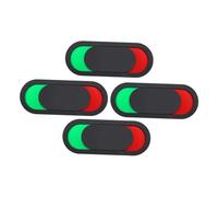 CONGARTENO 4pcs Sliding Door Indicator Sign for Toilet Privacy Vacant Occupied Status Display Change Black Restroom Door Signs for Conference Rooms Public Bathrooms Hotels Restaurants