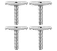 CONGARTENO 4pcs Stainless Steel Kayak Track Bolts Mounting Hardware Kit with Secure Locking System Compatible for Rail Track Mount Accessories and Gear Fittings
