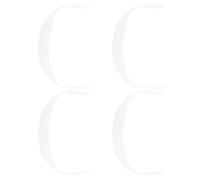 CONGARTENO 4pcs Transparent White Stretchy Silicone Shoe Laces for Snow Boots and Pants Elastic Bands with Anti-slip Design for Comfortable Fit Shoelaces for Keeping Feet Warm and Dry