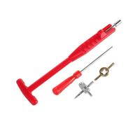 CONGARTENO 4pcs Valve Core Remover Tool with Valve Stem Puller for Car Motorcycle Bicycle Tires for Easy Core Removal and Installation