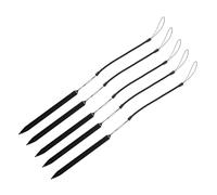 CONGARTENO 5 Sets Plastic Stylus Pens with Sturdy Spring Rope for Resistive Touch Screens Compact Tablet Drawing and Writing Pens for Smartphones Offices Schools Versatile Use