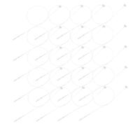 CONGARTENO 5000pcs Plastic Tag Fasteners with Safety Ring Loop Lightweight Label Strings for Retail Clothing Display Use Tag Attacher Loops