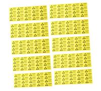 CONGARTENO 500Pcs Self Adhesive Electrostatic Warning Decals for Static Devices Safety Caution Stickers with Patterns Indoor Outdoor Use