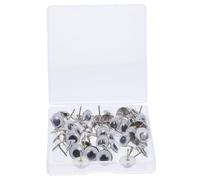 CONGARTENO 50pcs Eye Shaped Push Pins Multi Function Decorative Thumb Tacks for Cork Board Accessories and Poster Supply Lightweight and Material Safe and Easy to Store for Office and Home