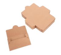 CONGARTENO 50PCS Kraft Paper Card Sleeves for Key Cards and Ids Protective Envelope Holder Preventing Demagnetization Thick Tear-Resistant Paper Packaging Bags for Hotel Keys