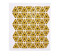 CONGARTENO 50pcs Laser Warning Decals Triangle Caution Sign Stickers Security Hazard Labels Self-adhesive Safety Stickers for Industrial and Occupational Use