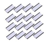 CONGARTENO 50pcs Magnetic Price Tag Holders Clip Type Label Clamps for Warehouse Shelf Display Tear Resistant Easy Paper Replacement Sign Holders for Retail and Inventory Management