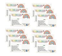 CONGARTENO 50Pcs Teaching Encouragement Cards for Teachers and Parents Classroom Reward Cards Positive Behavior Motivational Notes for Habit Development