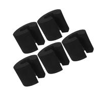 CONGARTENO 5Pcs Black Foam Door Pinch Guard - Anti-Collision Door Stopper for Window Furniture Bumpers, Pet Safety Finger Protector, Multi-Function Slam Stop Cushion for Home Office Nursery