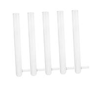 CONGARTENO 5pcs Borosilicate Glass Test Tubes with Bottom Support High Temperature Resistant Ant Breeding Containers Transparent Lab Experiment Vials for Entomology and Biology Studies