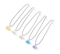 CONGARTENO 5pcs Dolphin Necklace Transparent Acrylic Whale Charms Lightweight Safe Pendants for Ocean Animal Jewelry Accessories with Effect