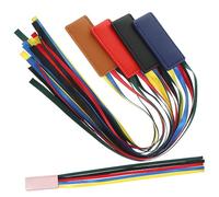 CONGARTENO 5Pcs Leather Ribbon Bookmarks Page Markers for Books with Pink Black Red Blue Brown Ribbons Suitable for School Reading and Decoration