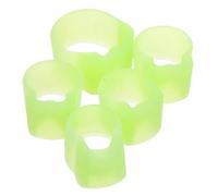 CONGARTENO 5pcs Pipa Finger Covers Silicone Fingertip Guards for Adults Ergonomic Nail Protection for Stringed Instruments Practice and Performance