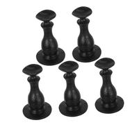 CONGARTENO 5pcs PVC Adhesive Door Stopper with Slip Design Space Efficient Wall Protector for Bathroom Home Office Easy to Clean No Drill Door Catch Pads for Collision Safety