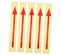 CONGARTENO 5pcs Reflective Removable Arrow Stickers Self Adhesive Directional Decals for Mailbox Outdoor Use Enhanced Visibility Night Safety Floor Wall Marking Signs