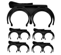 CONGARTENO 5pcs Rotatable Golf Ball Holder Clip Foldable Lightweight Double Clamp Design Weatherproof Golf Accessories for Outdoor and Indoor Use Compact Portable for Golfers