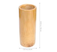 CONGARTENO 5pcs Small Bamboo Cupping Cups Set Carbonized Bamboo Suction 3-4cm Diameter 10cm Height Vacuum Massage Supplies Relaxation