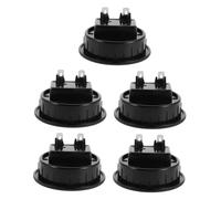 CONGARTENO 5pcs Speaker Terminals Screw Terminal Connector Quick Connect Wire Connectors for Wiring Speaker Binding Post Plate Cup Black