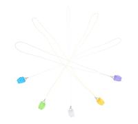 CONGARTENO 5pcs Teeth Box Cute Plastic Tooth Storage Necklace Organizer for Boys and Girls Lost School Classroom Party Supplies