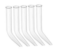 CONGARTENO 5PCS Transparent Ox Horn Distillation Tubes Laboratory Teaching Equipment Glass Tubes Lightweight Chemistry Class Instrument