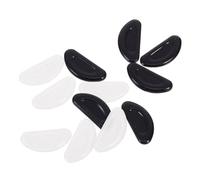 CONGARTENO 6 Pairs Silicone Glasses Nose Pads Anti-slip Push-in Eyeglass Nose Cushion Replacement for Comfortable Wear Supple Soft Material Reduces Pressure Fits Eyewear Bridges