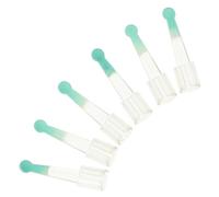 CONGARTENO 6 Pcs Silicone Ear Spoon Replacement Heads for Adults, Green Soft Silicone Earwax Scoops, Safe Ear Cleaning Accessory for Family Use