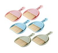 CONGARTENO 6 Sets Mini Cleaning Brush and Small Dustpan for Desktop Keyboard Lightweight Portable Cleaning Tool for Computer Phone Camera and Digital Devices Non-Scratch Accessories