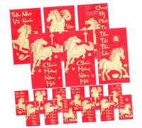 CONGARTENO 60pcs Spring Festival Red Envelopes for The Year of The Horse Vietnamese Hong Bao Chinese Red Envelope Good Luck Vietnamese Chinese Money Packets Paper