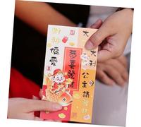 CONGARTENO 60pcs Thick Paper Lucky Money Red Packets for Chinese Year Weddings Birthdays Vibrant Traditional Red Envelopes for Lunar Year Spring Festival Blessings and Wishes