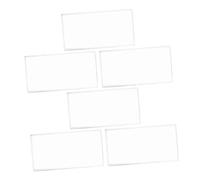 CONGARTENO 6pcs Clear Plastic Money Case for Cash Collection Bill Holders for Commemorative Banknotes Portable Protective Pouch for Collectors Multipurpose Cash Storage Boxes