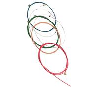 CONGARTENO 6pcs Colored Metal Folk Guitar Strings Professional Acoustic Replacement Clear Sound Performance for All Music Genres Easy to Install
