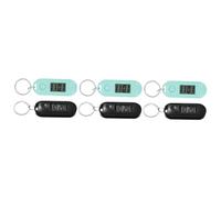 CONGARTENO 6pcs Digital Pocket Watch for Students Portable Keychain Watches LED Display for School Examinations and Daily Use
