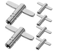 CONGARTENO 6Pcs Drum Keys Set Stainless Steel Professional Percussion Instrument Tuning Wrenches Smooth Surface for Drum Kit Snare Bass