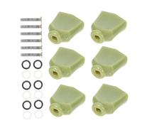CONGARTENO 6pcs Green Diamond Guitar Tuning Knobs Set for Acoustic and Folk Guitars Lock String Function, Sturdy Tuner Handles Compatible Stringed Instruments
