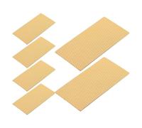 CONGARTENO 6pcs Guitar Pickup Cover Replacement Spacer Pickup Cover Spacer for Double Coil Repairing Accessory Golden Abs