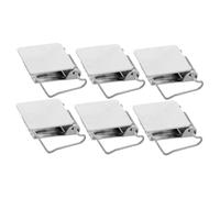 CONGARTENO 6pcs Heavy Duty Rug Clips Metal Jaw Grip Quilt Clamps Decorative Curtain Hooks for Hanging Carpets Tapestries and Curtains Home Decor Organizer