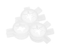 CONGARTENO 6pcs Ice Cream Maker Nozzles Set Small Decorative Piping Tips Hexagonal Snowflake Design Attachments for Soft Serve Machine Easy to Use for Unique Dessert Shapes