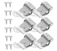 CONGARTENO 6pcs Microphone Mic Hanger Clips Screws Cb Radio Mounts Universal Ham Radio Holder Hooks for Handheld and Vehicle Use