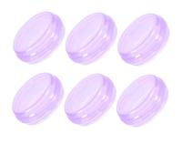 CONGARTENO 6Pcs Portable Pill Organizer Travel Medicine Box Round Daily Compartments Sealed PP Material Storage Case for Vitamins Supplements