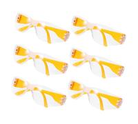 CONGARTENO 6pcs Protective Eyewear with Wraparound Seal Scratch-resistant Lab Goggles for S Eye Safety in Science Experiments and DIY Activities Easy to Clean Material